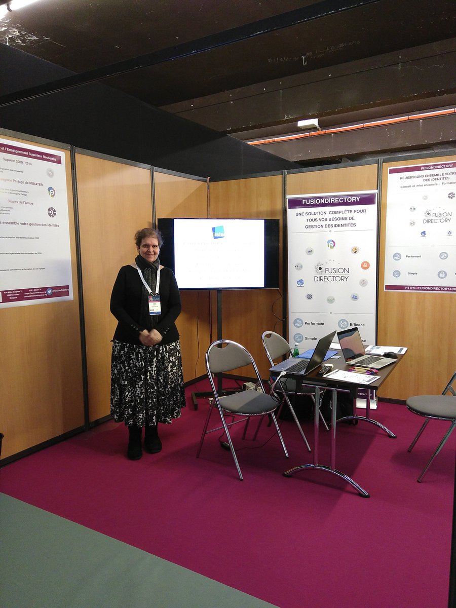 PallinPoppy's tweet image. L&apos;équipe @fusiondirectory vous attend au stand 62 pour cette première journée des @LesJRES #fusiondirectory #iam #supann #sinaps #partage #gestiondesidentites #esr