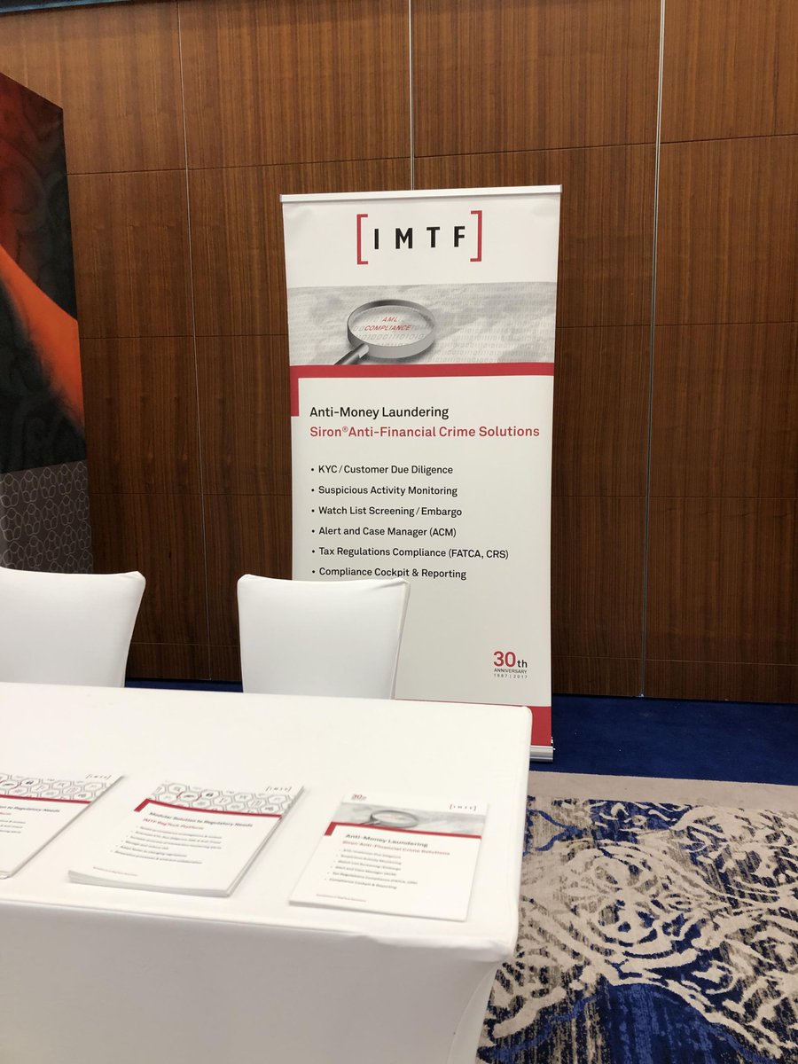 We are currently in Manama, Bahrain, at the World Islamic Banking Conference 2019. Learn more about our RegTech solutions by paying us a visit at our booth or on our website: imtf.com
#WorldIslamicBankingConference #RegTech #IMTF