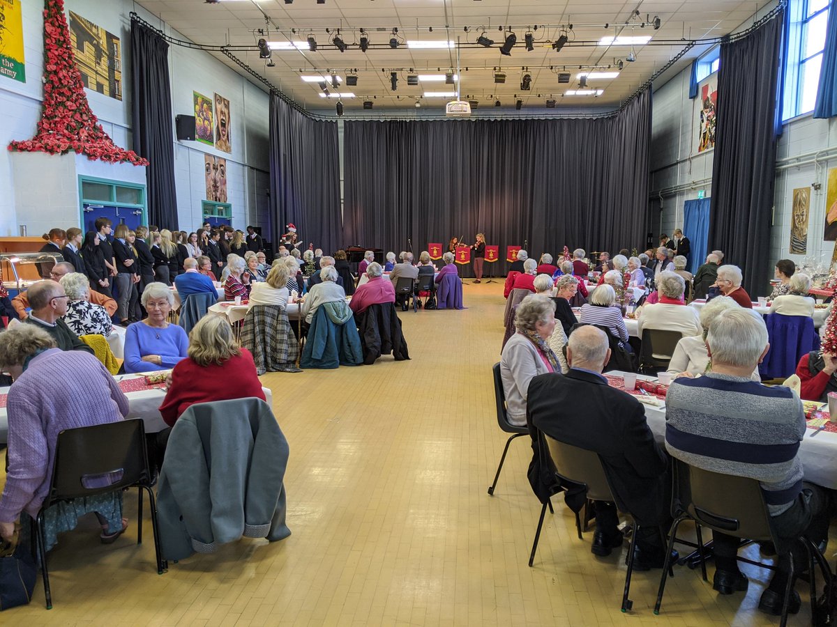 What a wonderful way to start the festive season @RWBAcademy, Yr11 playing host to 100+ of our local elderly community. Great food, atmosphere, @RWBAMusicDept, raffle & chat. Our students did us & community proud. Super effort by #TeamYear11 & #RWBAfamily. RT @THEAnitaEllis