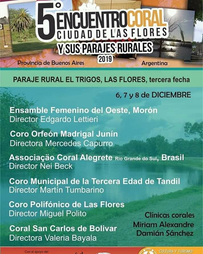 LasFloresDig's tweet photo. 5º Encuentro Coral Ciudad de Las Flores https://t.co/56eIHBEgsY https://t.co/XF5G1EZQOI