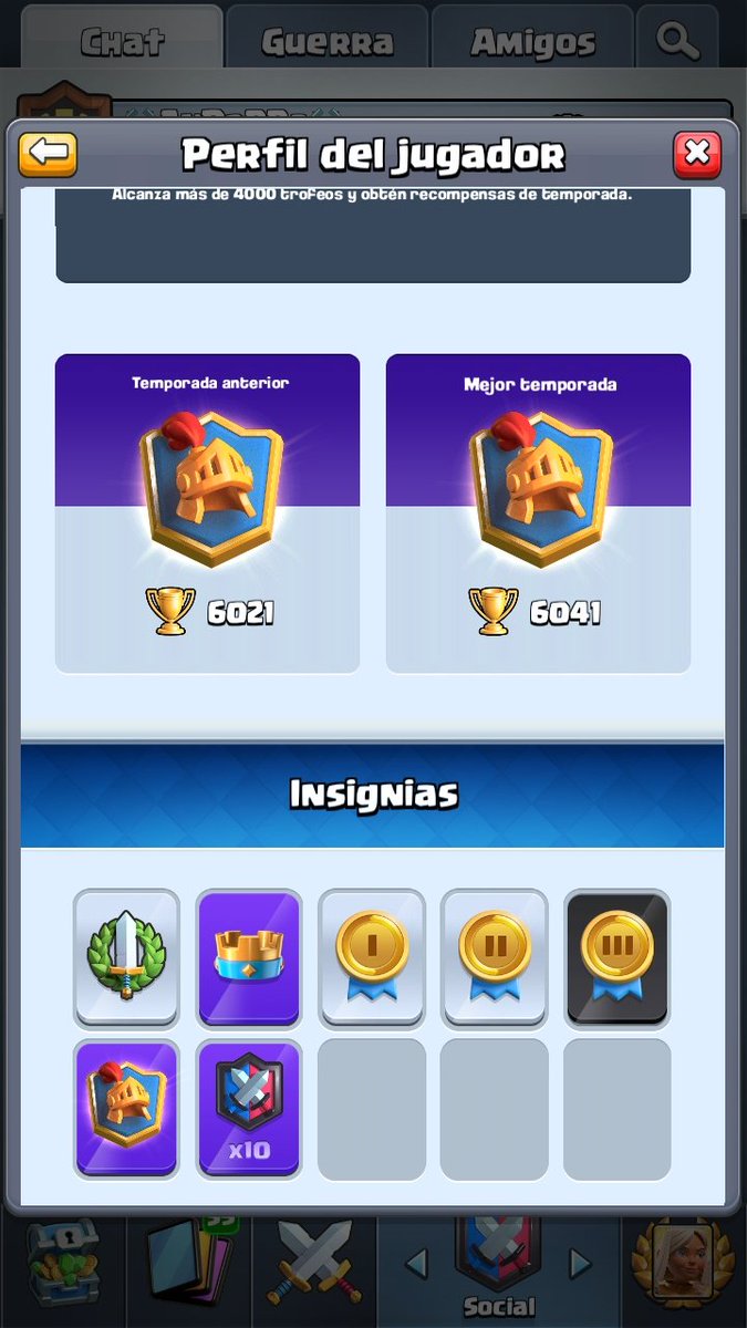 Algún Clan Ladder?
La temporada pasada no tuve mucho tiempo para jugar, esta si llego a las 6600