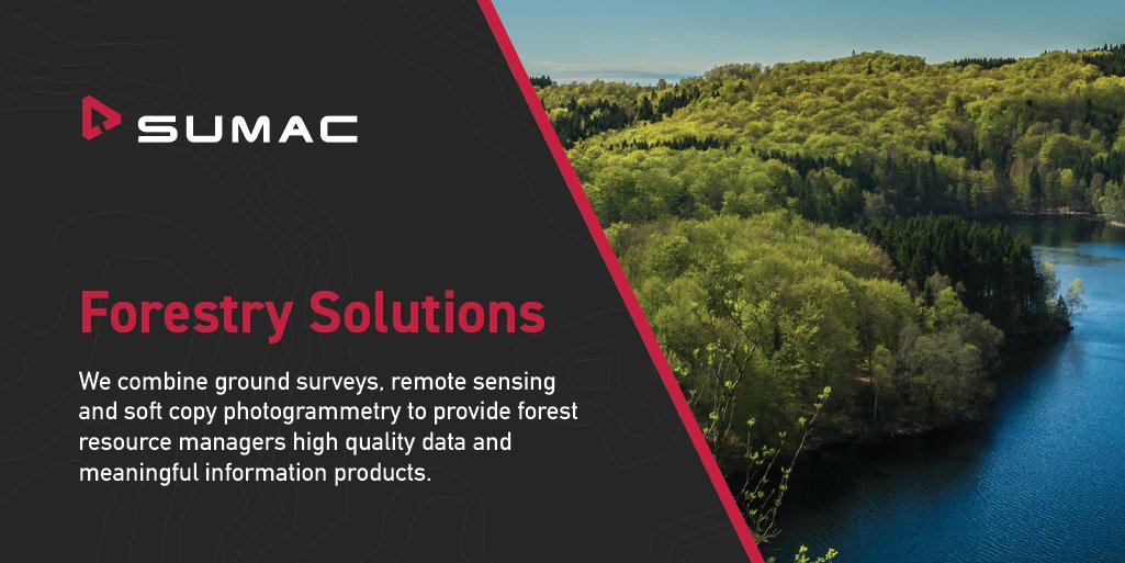 Sumac Geomatics is dedicated to providing sustainable forest management solutions. 🌳🌲

Our team of skilled professionals deliver comprehensive information solutions on-time, within budget, and to your specifications.

Visit our website: sumacgeo.ca/solutions/fore…

#sustainability