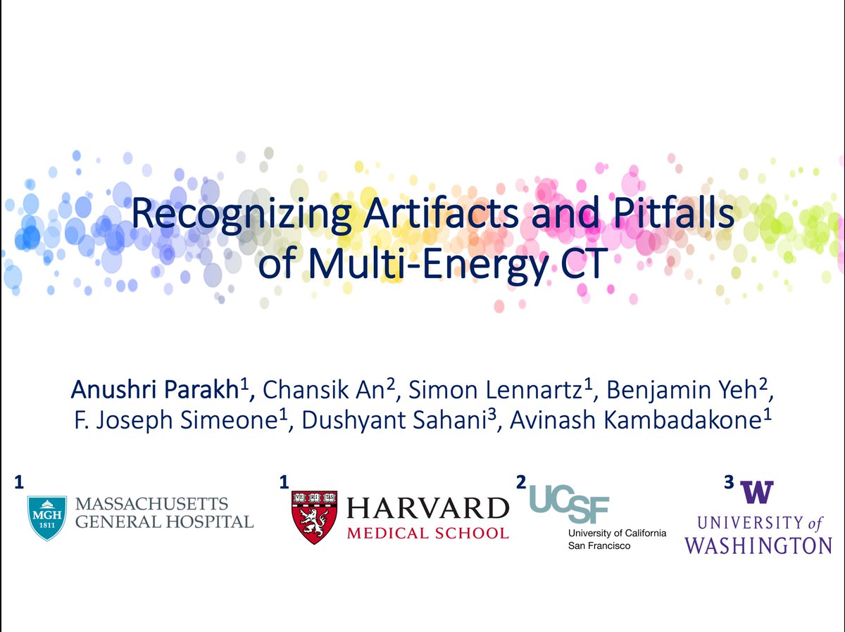 I’ve had THE most fun putting together this exhibit on Pitfalls & Considerations with #DualEnergyCT #SpectralCT 🌈!
Does anyone else learn alot lot more about a topic while making @RSNA exhibits🤓?  #RSNA2019 #RSNA2019
If you’ve seen other #DECT artifacts please do share!