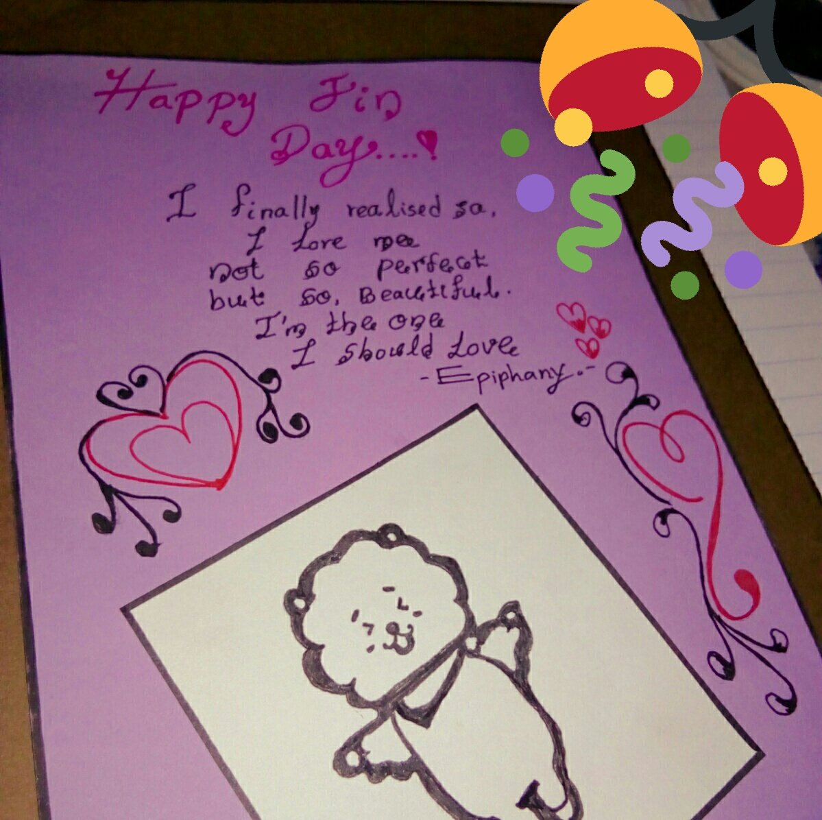 ding_dongjk's tweet photo. #Happyseokjinday
#Happyworldwidehandsomejinday
#Jinourdecemberstar
#Roseofdecember
#Flowerofdecember
#Silvervoicejin
Happy birthday jin oppa...๐๐๐๐
This birthday card is for you....๐ https://t.co/M9OpxMsWeZ