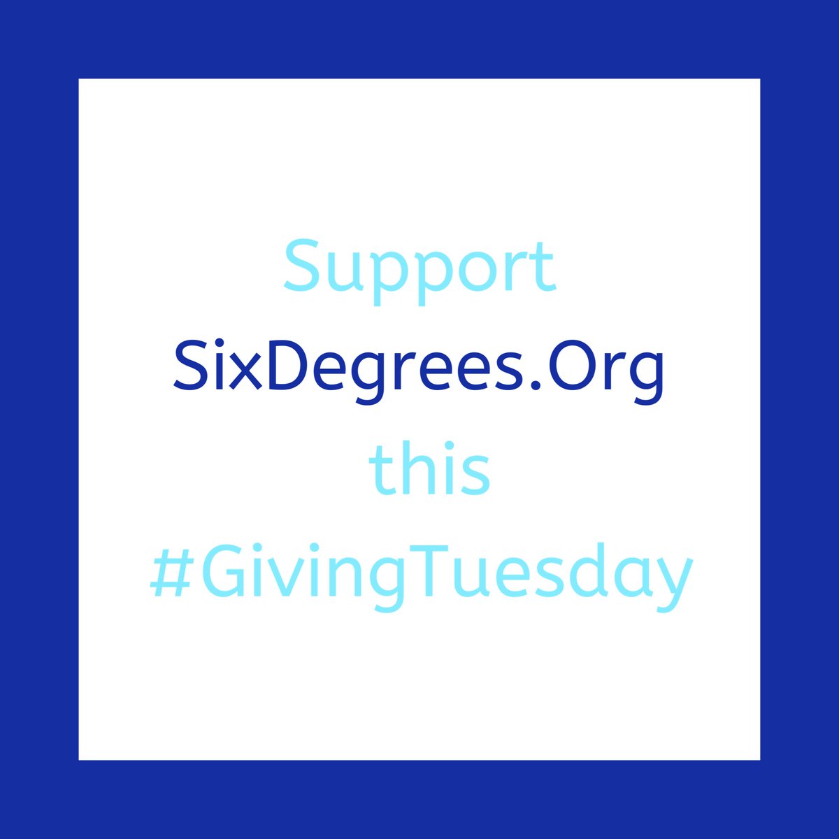 Kick off #GivingTuesday by tagging a charity that you are thankful for &amp; support <a href="/sixdegreesofkb/">SixDegrees</a> with a year end donation: sixdegrees.org/give Give them a follow &amp; learn more about how they boost impact by connecting musicians &amp; communities to charities doing fantastic work!