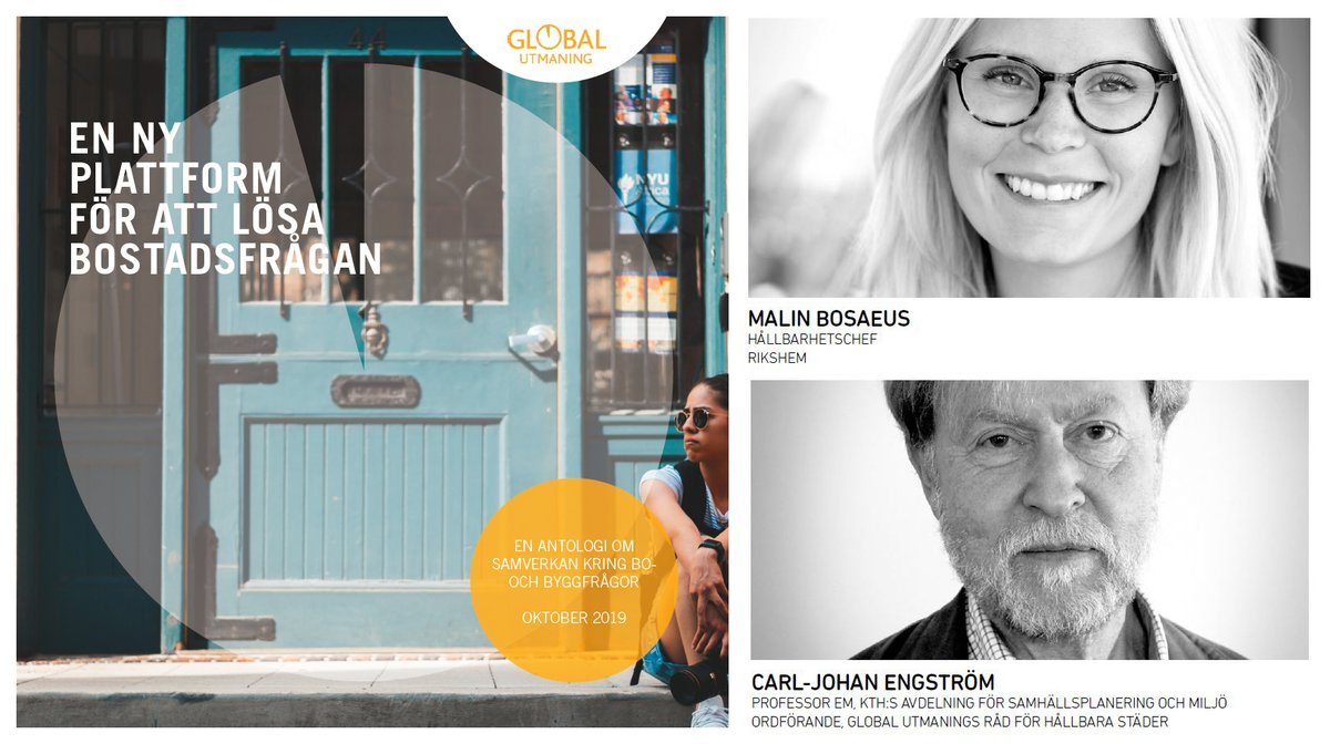 Välkommen till oss på seminariekväll om #Bostadsfrågan, nu på torsdag! Med utgångspunkt i en ny antologi från @GlobalUt och med författarna <a href="/MisterMalin/">Malin M Bosaeus</a> och <a href="/carljohanengst1/">Carl-Johan Engström</a>. OSA: forms.gle/YYGgcQK5gK2zff… #kodarkitekter #globalutmaning #bopol #arkpol #byggpol #svgreen #urbpol