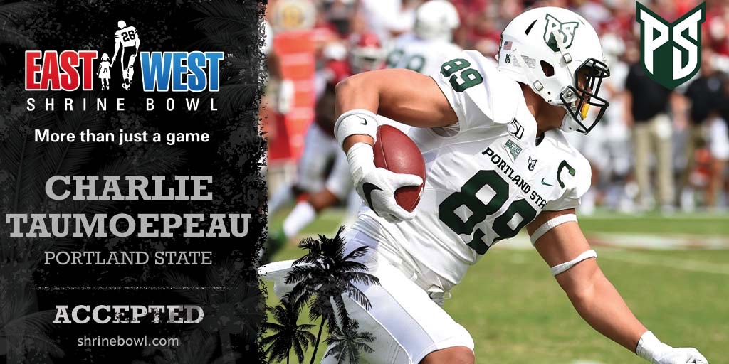 ✍️ Invite ACCEPTED!
Welcome TE Charlie Taumoepeau from @psuviksfb to the 2020 @Shrine_Bowl ! 
#ShrineBowl | #GoViks