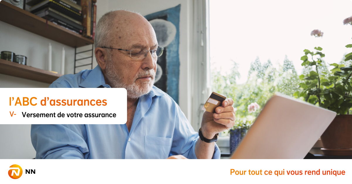Le versement de votre contrat d’assurance diffère de celui de votre pension complémentaire. Jetez un œil à « V » dans notre ABC. bit.ly/2RddY3I