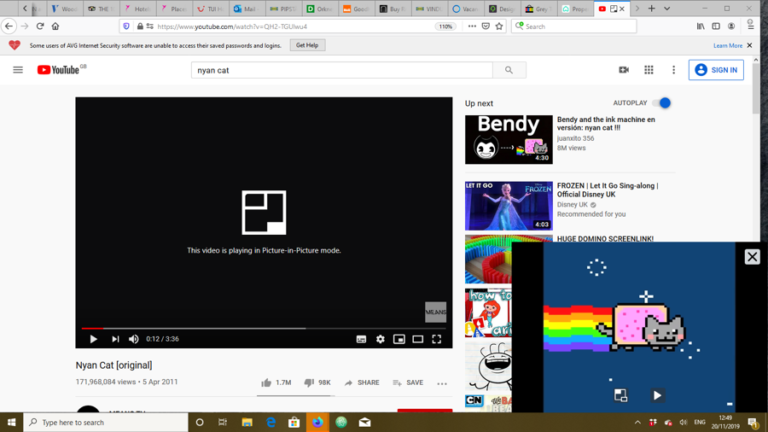 an image showing adjustable Picture-in-Picture viewer in Firefox 71