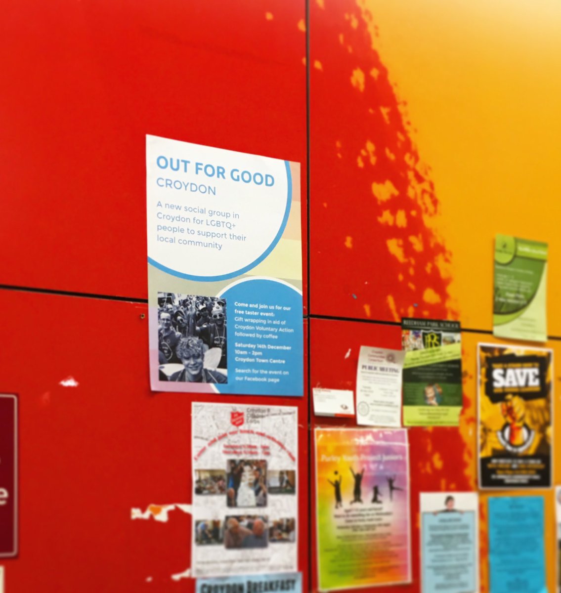 outforcroydon's tweet photo. Our posters are appearing in Croydon and the surrounding areas. Let us know if you spot one!
#croydon #lgbt #lgbtq #socialgroup #localgroup #lgbtgroup #whitgiftcentre #croydoncentre https://t.co/BLD7CBN2tq
