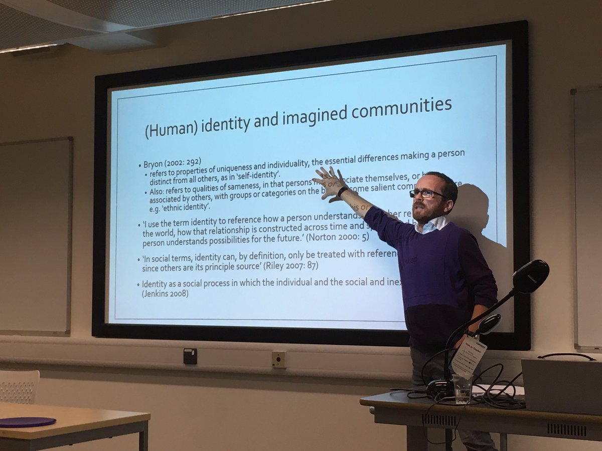 ARULinguistics's tweet image. Now the marvellous @smrasinger is taking about human identity and communication with aliens #linguisticsfun