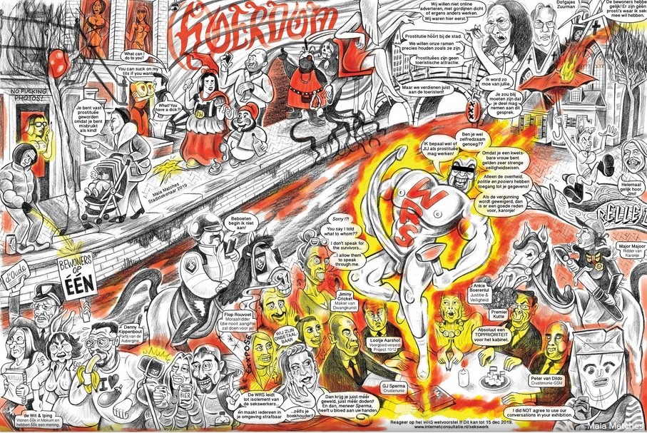 sekswerk_info's tweet image. Vandaag in het @parool een prachtig weergegeven samenvatting van de Nederlandse #sekswerk discussie! Artiest: #stadstekenaar Maia Matches.  De #WRS is in consultatie, laat je stem horen via: bit.ly/34XhIdC #WRS_nee #sekswerkiswerk #decriminalisatie