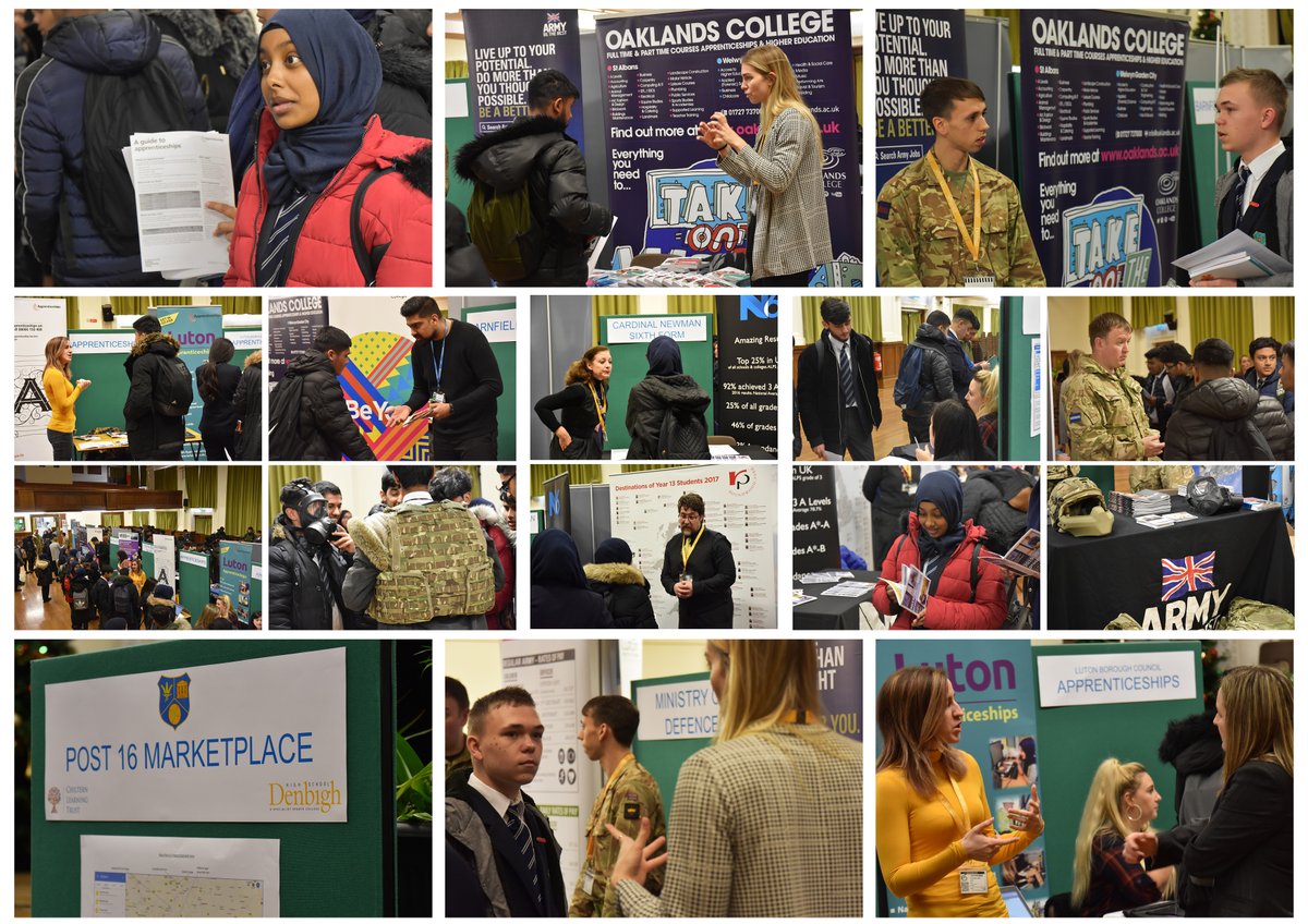 DenbighHigh's tweet photo. Fantastic advice and guidance given to our students by a host of local providers at our Post-16 Marketplace event today. #ImpartialAdvice #CareerJourney #College #Apprenticeships @MrsArmsCareers @CorderMrs https://t.co/hKzeaqX7VB