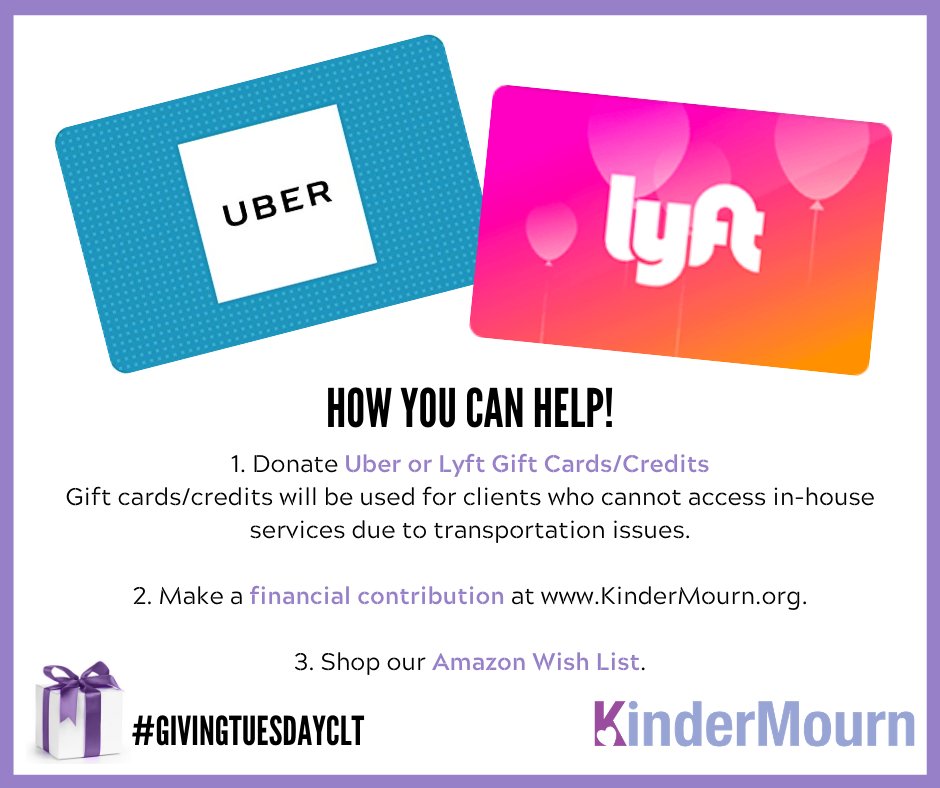 This #GivingTuesday, make a donation to help transform the lives of the families we serve. Only with your support can we continue to heal heartaches and provide hope.

#GivingTuesdayCLT #SHARECharlotte #Uber #Lyft