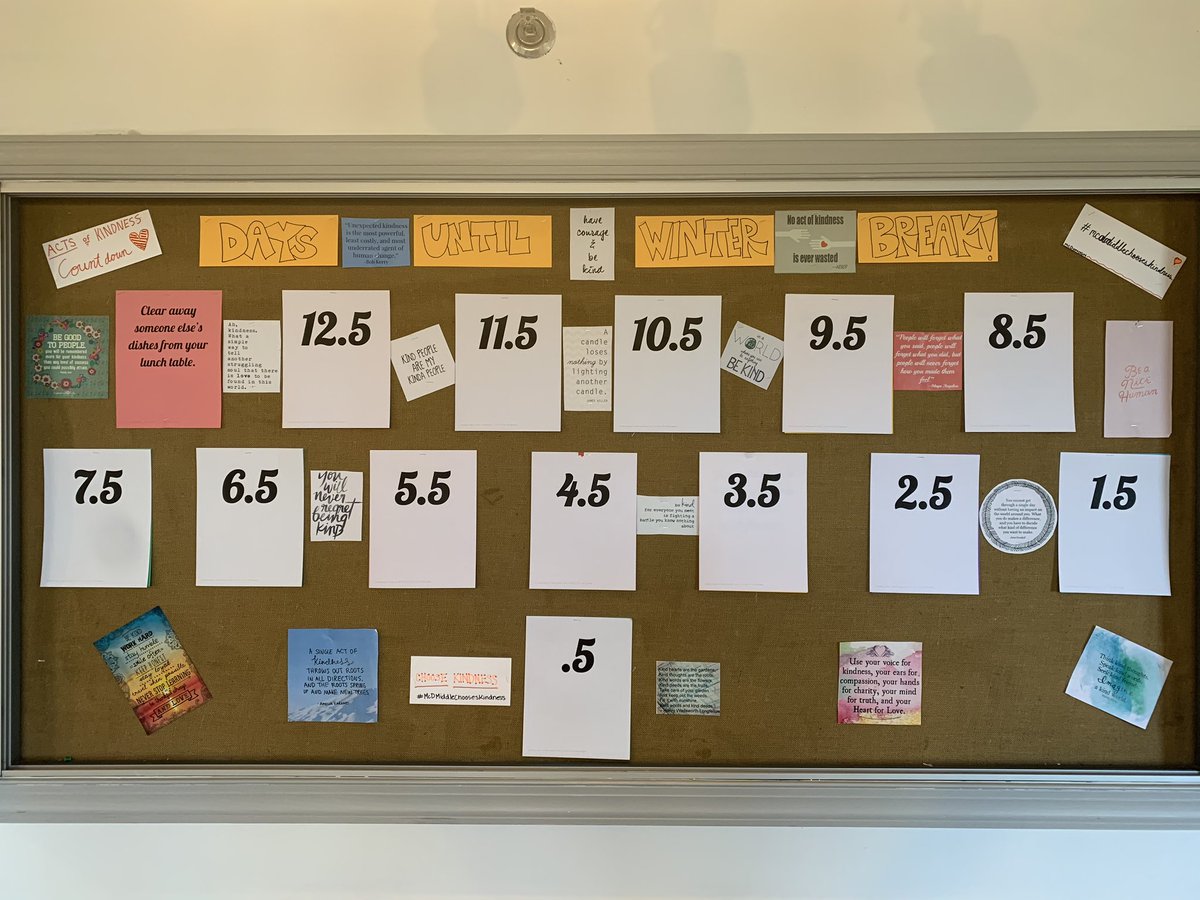 Koneill0509's tweet photo. #McDMiddleChoosesKindness Annual Acts of Kindness Countdown has begun! #dothegreatestpossibleamountofgood https://t.co/72BYKHmNUs