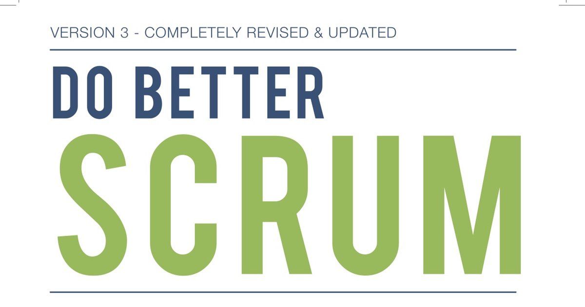 An unofficial set of tips and insights into how to implement Scrum well free for download in various languages. Written by Certified Scrum Coach &amp; Trainer Peter Hundermark. 😀👏

buff.ly/2RqlzfJ