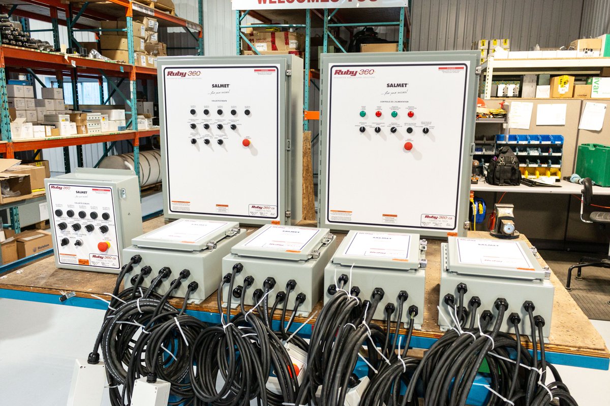 Ruby360Ltd's tweet photo. #Ruby360 has proudly been building control systems for #Salmet in North America since 1989. With proven reliability and durability talk to us about control solutions and Salmet #poultry equipment. #eggs #agriculture #integration #Quebec https://t.co/s5HRid2NNK