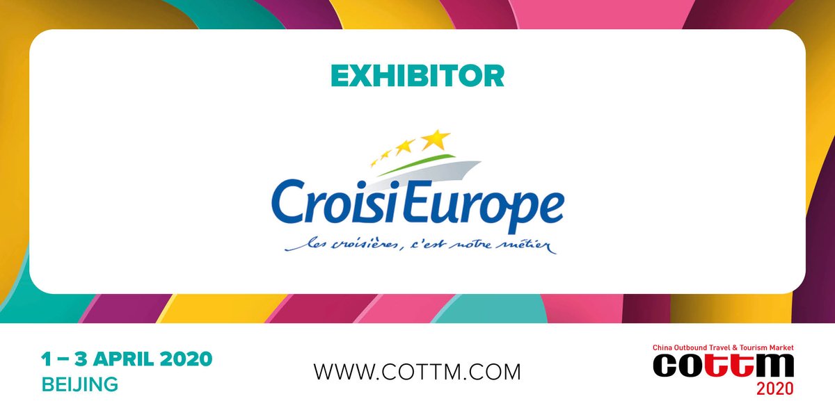 COTTMExpo's tweet photo. We are delighted to welcome the leaders in river cruising @CroisiEurope_RC to #COTTM 2020.
#Chinese #China #OutboundTravel #Travel #Tourism https://t.co/5JOea9bbkR