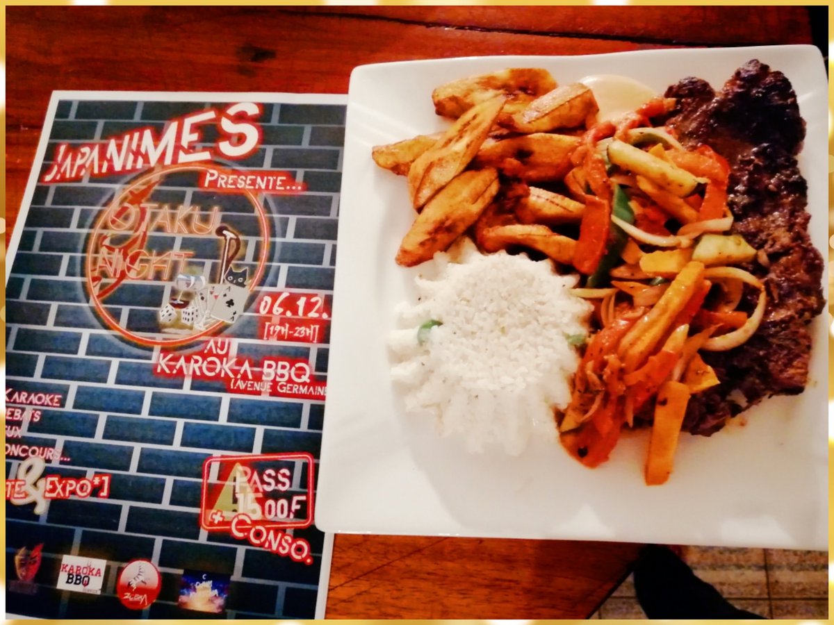 Karoka237's tweet photo. Ce vendredi à partir de 19h00 venez vivre la première soirée #otaku présenté par @Japanimes237.
Une soirée dans un délire Otaku. Uh-huh uh-huh!!! 🗣️.
#youneedit #camburger #karoka237 #karaoke #Yaoundé #funadvisor #otakunight #japanimes https://t.co/Mnx76xLxcO