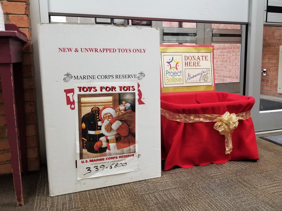 Whether you’re worn out from Black Friday or about to jump into gift-shopping, take some time today to give back. Here at the library we’re accepting donations for Toys for Tots and Project Believe. Contact us for more information. #downtowntippcity #tippcitylife #GivingTuesday
