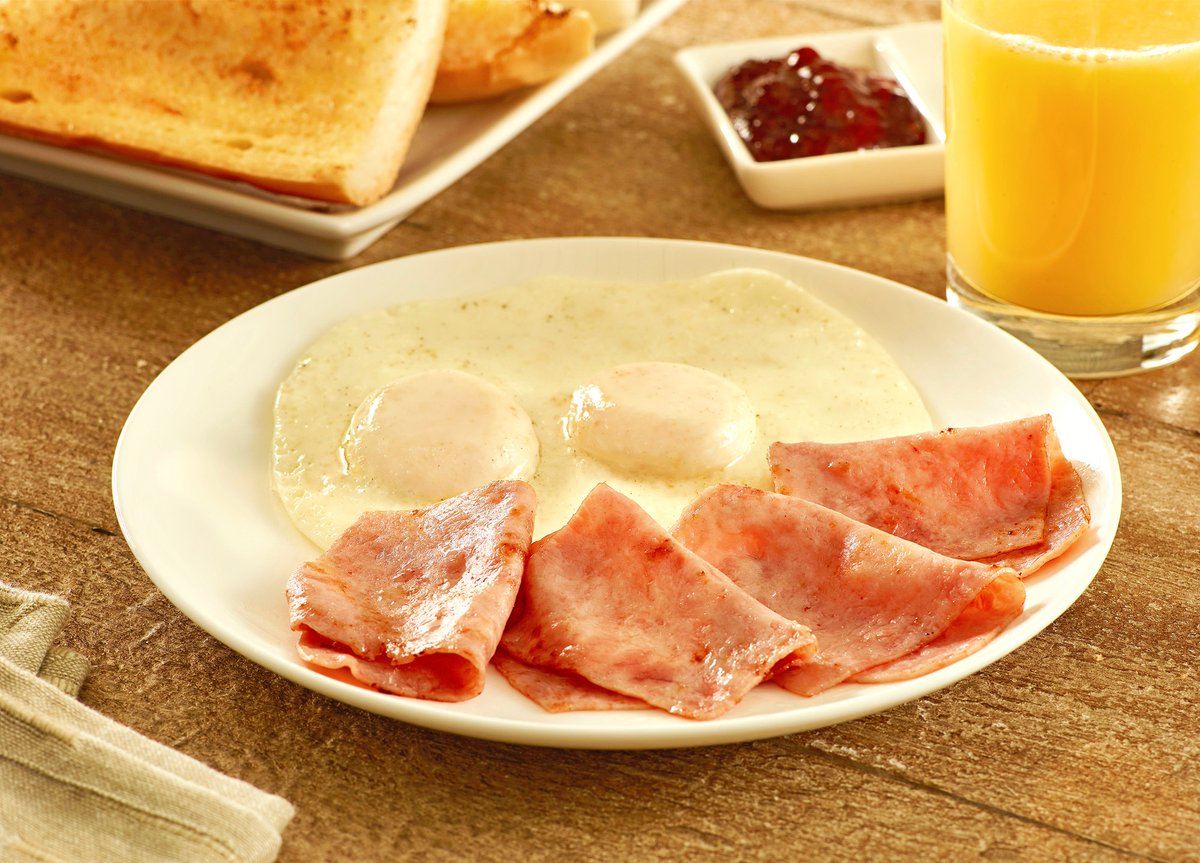 ElMesonUSA's tweet photo. Ham and freshly cracked eggs. A good day is only a #drivethru away.

#AnytimeBreakfast. https://t.co/1zjfEDfAcc
