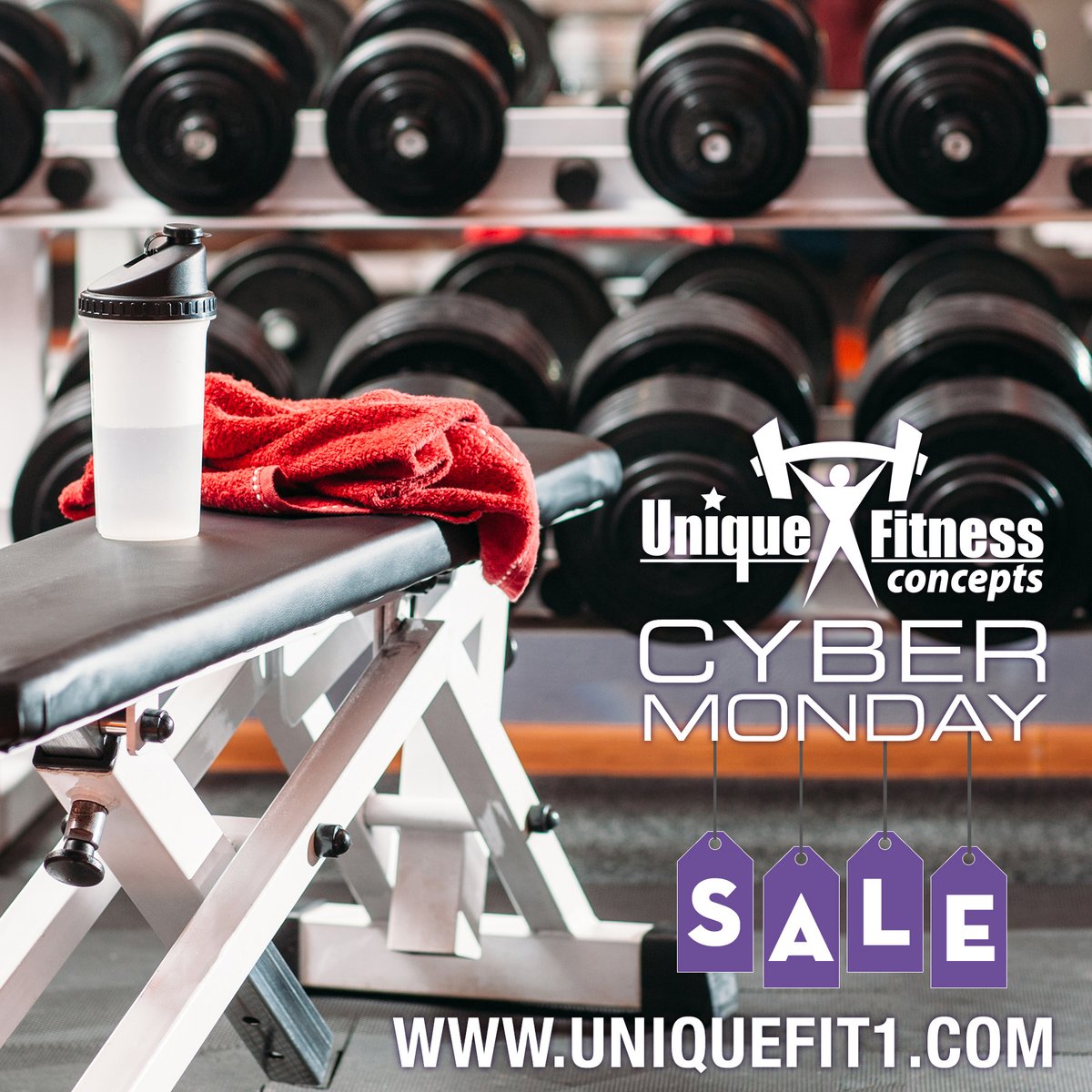 UniqueFit1com's tweet image. We've extended Cyber Monday one more day! Save 10% off plus Free Shipping with #coupon code: 10CYBR UniqueFit1.com #CyberWeek #CyberMonday #CyberMondayDeals #Fitness