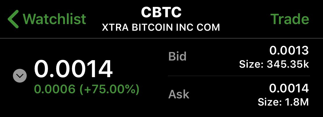 Cap31Partners's tweet image. Big gains in $CBTC WOW