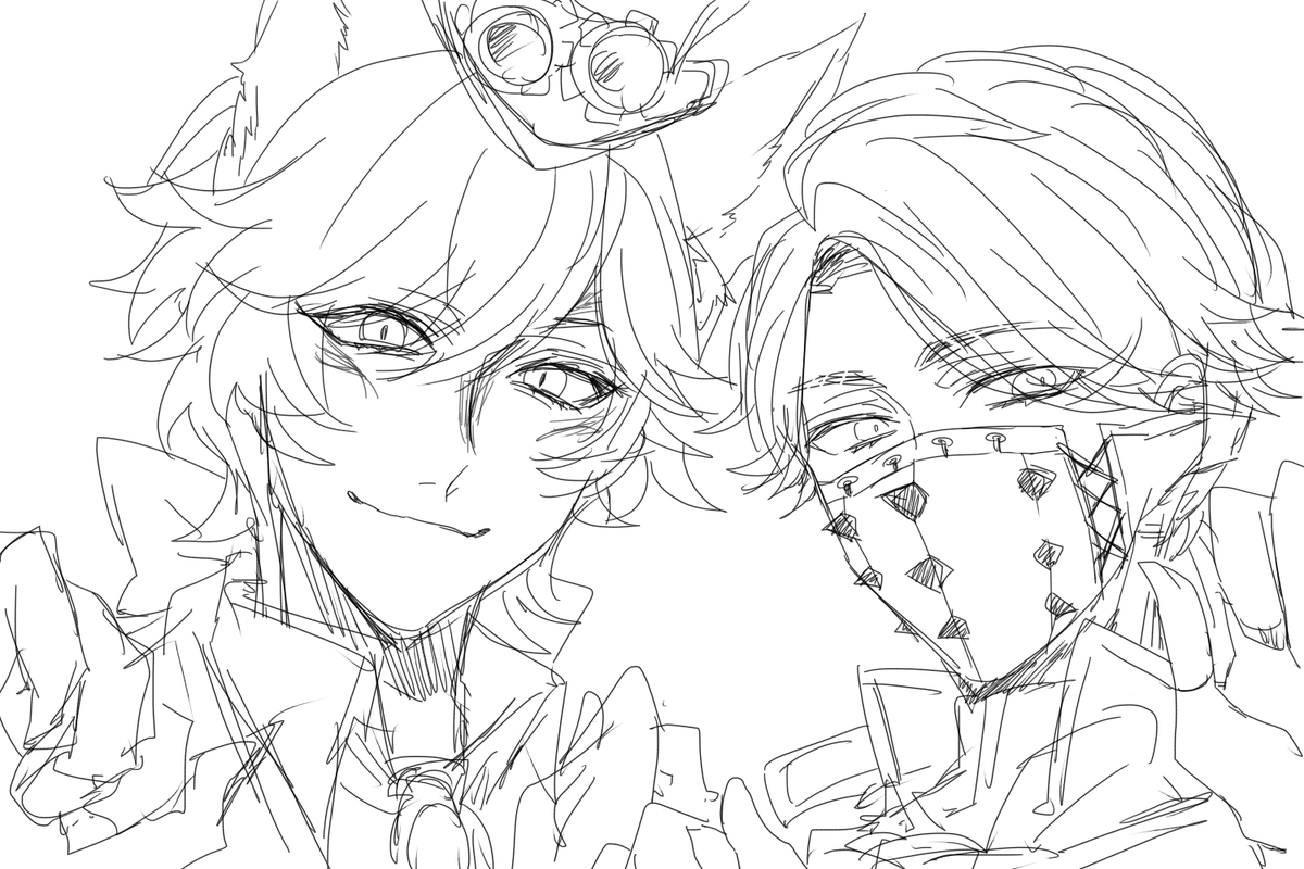 強めの幻覚を見て描いたんだけど許して 
