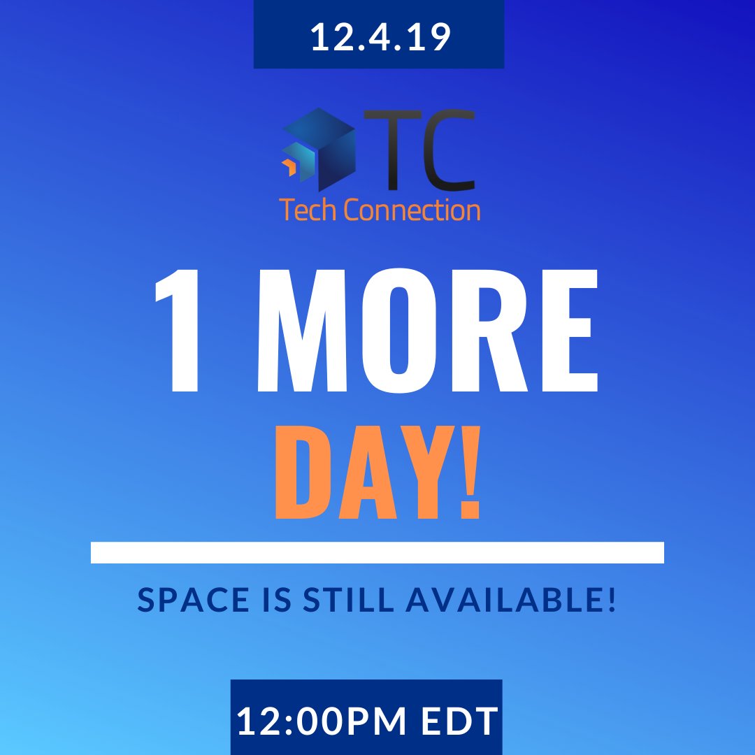_TechConnect_'s tweet image. If you haven&apos;t signed up already, don&apos;t worry - we still have limited space available. Join us for virtual job fair where participants can chat live with a recruiter about open job opportunities. Click on the link to get started now bit.ly/2P3RK1C #jobfair