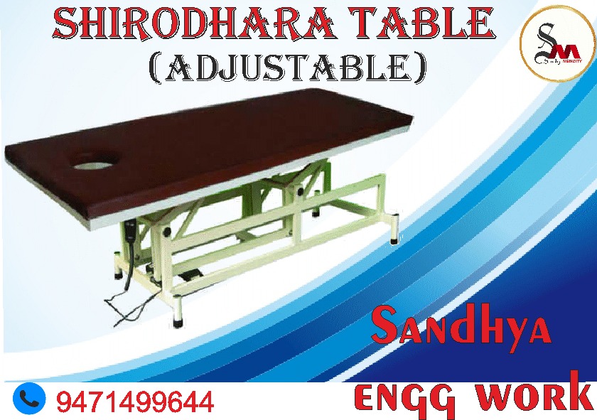 sandhya_engg's tweet image. shirodhara table (Adjustable)☑️☑️

facebook.com/sandhyaenggwor…
shirodhara table (Adjustable)☑️☑️

Material Type M.S Powder Coated
Features Adjustable
Application Swedish Massage
Size Of The Table 78&quot;*30&quot;*32&quot;