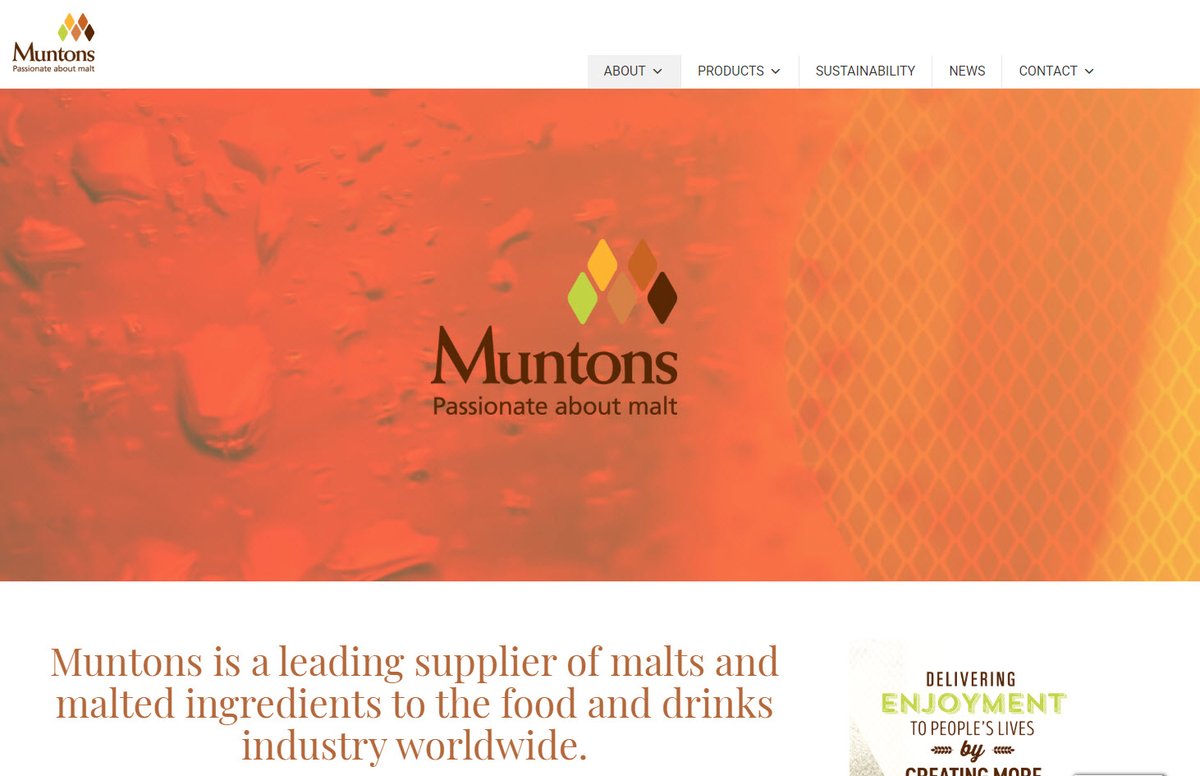 MuntonsPlc's tweet image. New website alert! It has been a long time coming but well worth the wait. We're delighted to launch our new and improved website....www.muntons.com
Let us know what you think, as tweaks can always be made
#Justlaunched
#newwebsite
Muntons, passionate about malt