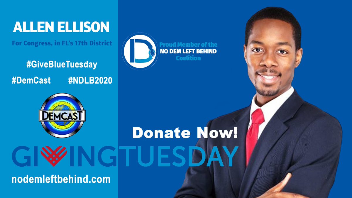 AishaAlayande's tweet photo. @AllenLEllison fights for the environment, safe water, Americans with disabilities, veterans, seniors and immigration reform. Follow @AllenLEllison and support him!
#NDLB2020 #EllisonforCongress #ANewPathForward #GivingTuesday #GiveBlueTuesday #DemCast #DemCastFL https://t.co/CmxFSGbqXt