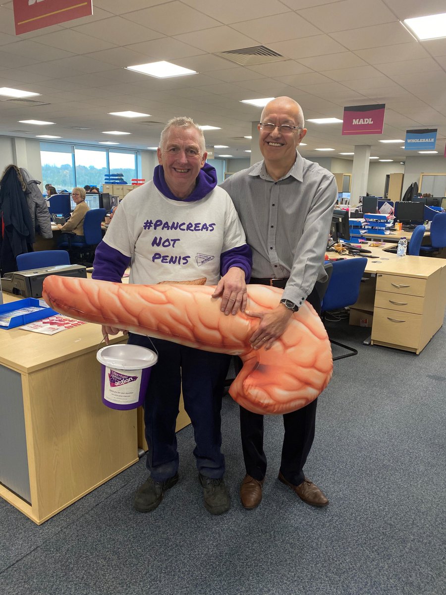 NisaRetail's tweet image. November was Pancreatic Cancer Awareness Month + we played our part by collecting money for this fantastic cause at #Nisa HQ. Check out @OfficialPCA + the potentially lifesaving information they're sharing. #charitytuesday #PancreaticCancer #PancreasNotPenis