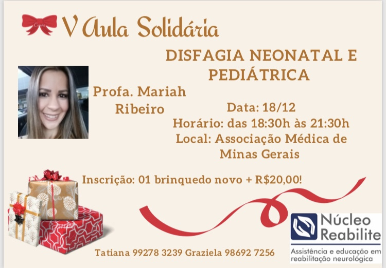 disfagiabr's tweet photo. Aula Solidária: Disfagia Neonatal e Pediátrica https://t.co/g0ll9IUFOS https://t.co/l39yG395oc
