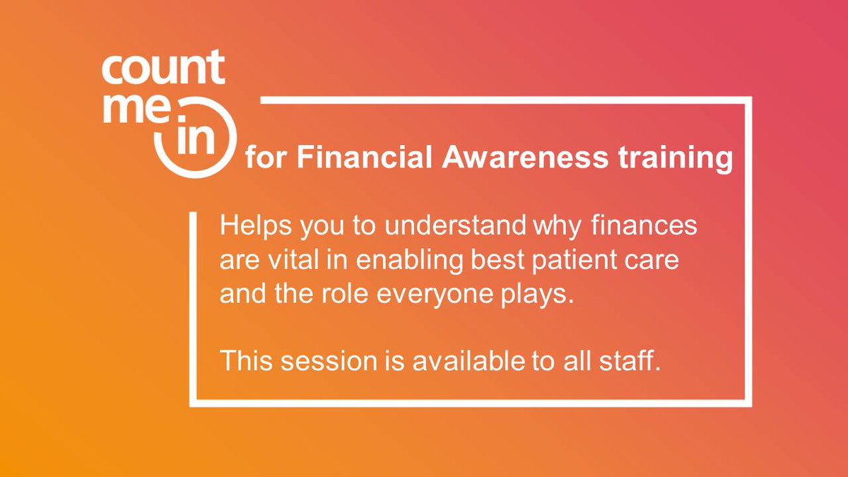GHFTFinance's tweet image. Financial Awareness Training 🗓️ 2020 dates now available for staff @gloshospitals including GMS

⭐️23 Jan, SEC, 9:30am
⭐️20 May, SEC, 9:30am
⭐️22 July, REC, 1.30pm
⭐️22 Oct, SEC, 9.30am

🔟fabulous sessions have been delivered by our colleagues this year!🥳🙌
#GHFTCountMeIn #J2O