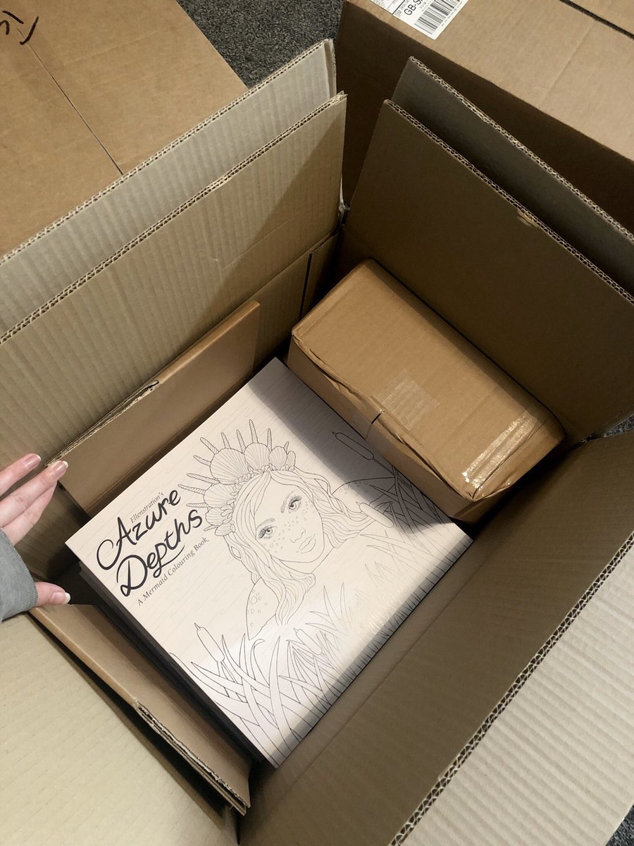 ConjuringEllen's tweet photo. Look what just caaaaame #AzureDepths 

I’ve never had so many parcels
Next few days will be busy packing everyone’s orders &amp; sending them out 
So excited 🥳 https://t.co/kosJ1XhoP8