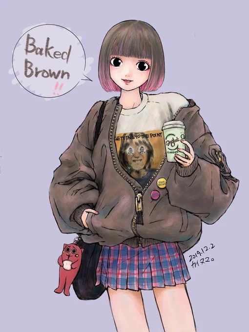彼女の好きな色?

「結局何色なの?」

「ベイクドブラウン!」

「、、、焦げ茶?」

「ベイクドブラウン!」

「言いたいだけね、、」

#イラスト好きな人と繋がりたい   #私の絵柄が好みって人にフォローされたい #sketchbook #落書向上委員会 