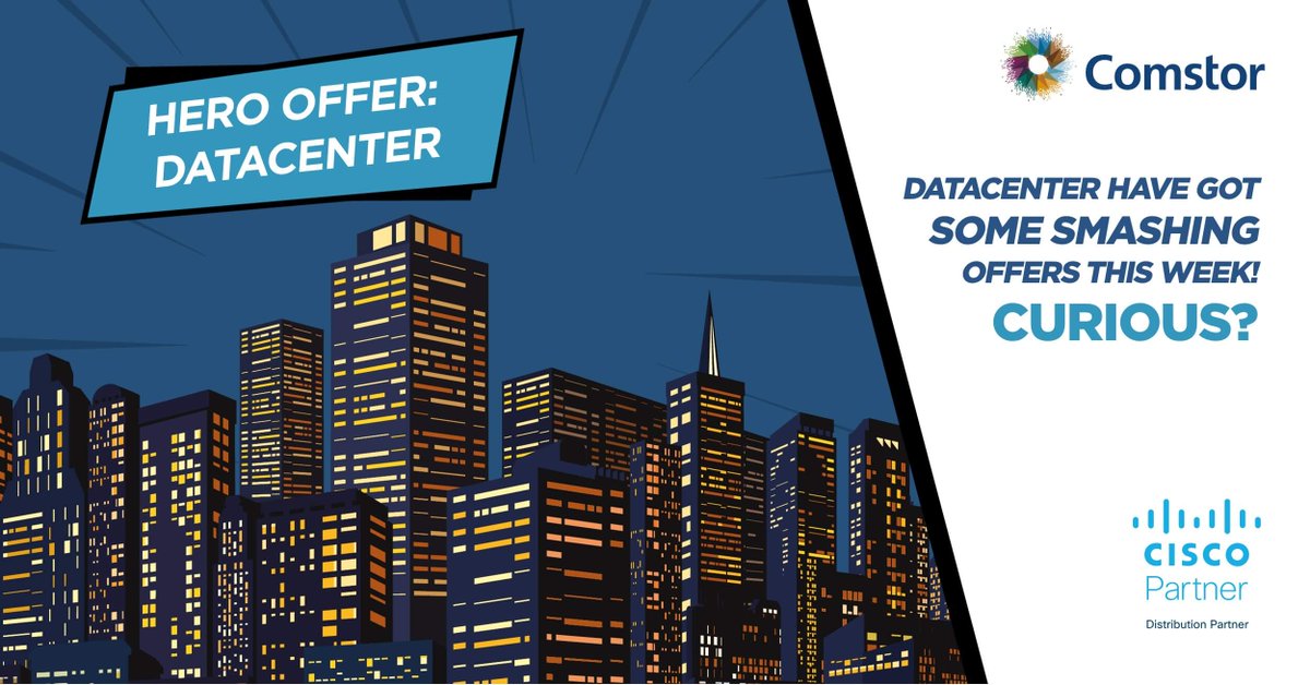 susanagmk's tweet photo. #Comstor Datacenter Offer up to $8000 partner incentive. Contact your local account manager for details and click here to find out more. #WeLoveCisco #Cisco #datacenter https://t.co/sMJEhzQJwo https://t.co/d3vxF2qBdq