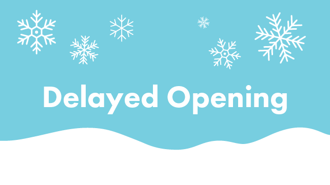 The Library will open at 1:00 pm today and remain open until 8:00 pm this evening.