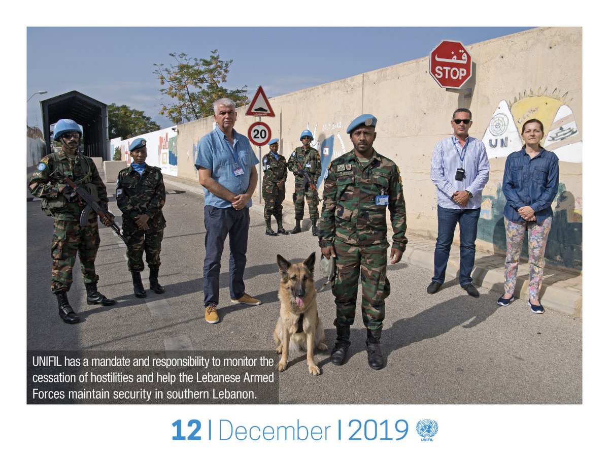 #UNIFIL has a mandate and responsibility to monitor the cessation of hostilities and help the Lebanese Armed Forces @LebarmyOfficial maintain security in southern #Lebanon. Download December 2019 #calendar page in En: https://bit.ly/37YSu0w Ar: https://bit.ly/2r7K4Dm #A4P