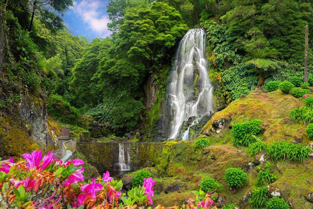 Al eiland-hoppend kennis maken met een paradijselijk groene natuur met metershoge varens en palmen, theeplantages, watervallen, uitgedoofde vulkanen en warme bronnen waarin je heerlijk kunt relaxen. Waar vind je dat nog in Europa? Op de Azoren om precies te zijn! #vivenciatravel