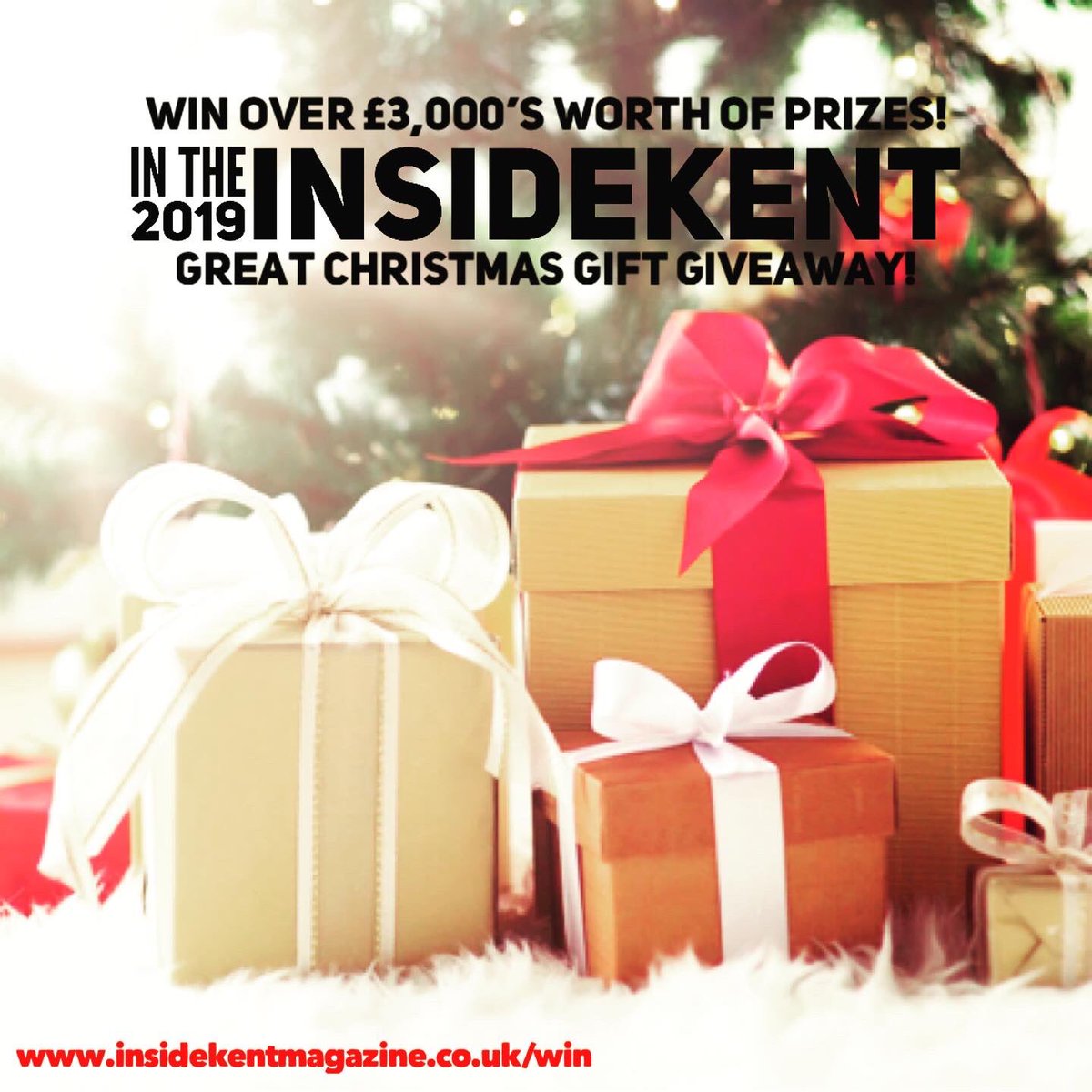insideKENT's tweet photo. Who wants to #win over £3k worth it Kent’s best Christmas Gifts all in time  for Christmas??
Enter online and double your chances by RT “I want to win the @insideKENT #greatchristmasgiftgiveaway” 
T&amp;Cs apply, entrants must be over 18 and reside in Kent. Entries close 13 Dec ‘19 https://t.co/af82ToRFHJ