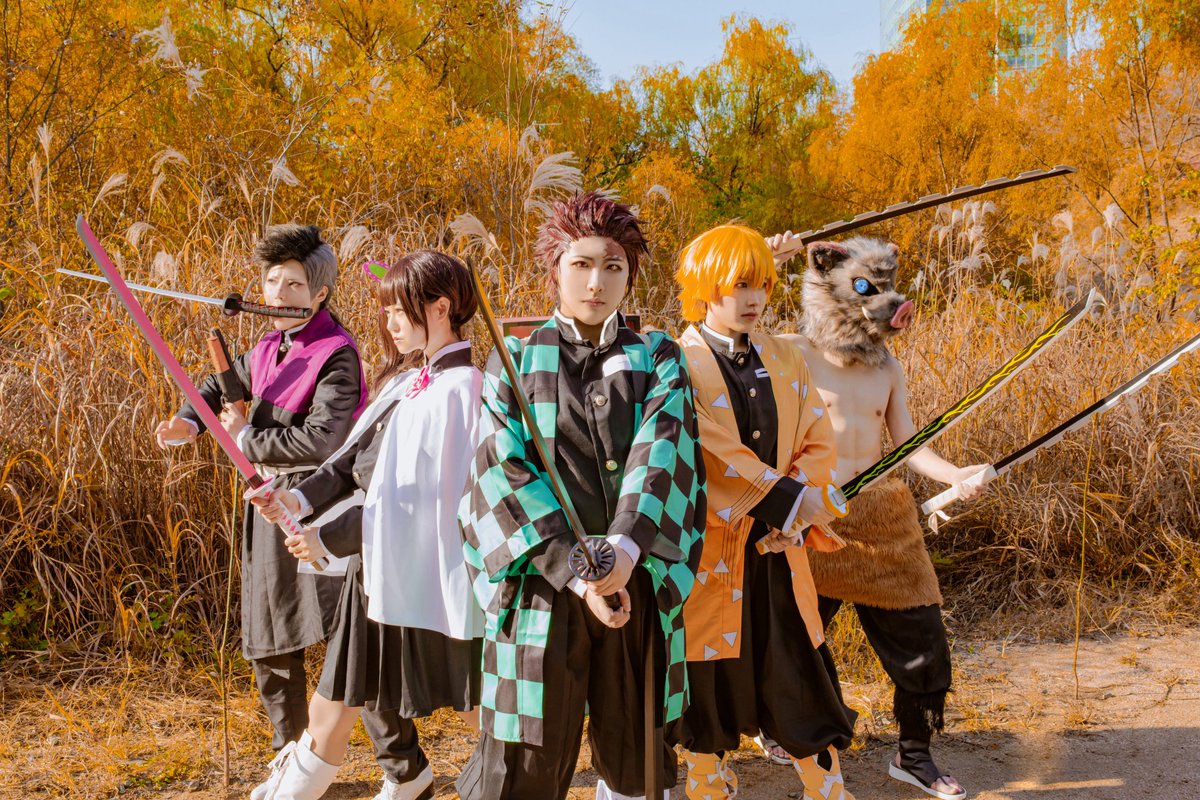 청운 アオクモ Pa Twitter 鬼滅の刃 同期組 五感組 炭治郎 G I W A 善逸 Kimetsu M 伊之助 Aokumo 017 カナヲ Navi O Ob 玄弥 177x61 Nal P