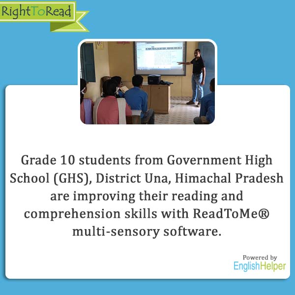 ReadToMe_EdTech's tweet photo. @RightToReadIn: An #EdTech solution to transform #EnglishLiteracy in #HimachalPradesh schools. #RightToRead is successfully deployed in more than 1250 #GovernmentSchools of the state

To know more, please visit -https://t.co/zqmAxBsRvk

#TechnologyAndEducation #DigitalClassroom https://t.co/dsJ88Y7hrh