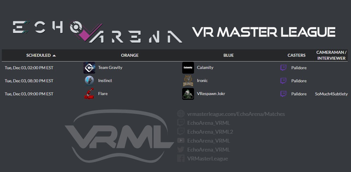 Echo Arena VR Master League tweet media