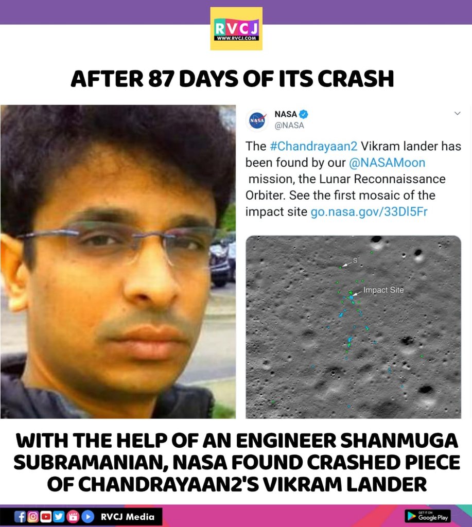 Vikram lander has been found by engineer  @Ramanean

#Chandrayaan2 #vikramlanderfound @NASAMoon @Ramanean