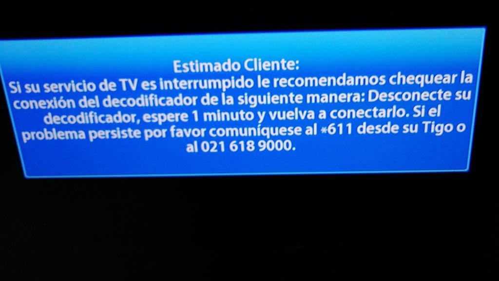 mkulli's tweet photo. @TigoParaguay hace 24hs que estamos sin señal a la hora de facturar imagino que mínimo un descuento por las horas que no nos brindaron ningún servicio harán https://t.co/8oSKWPnehF