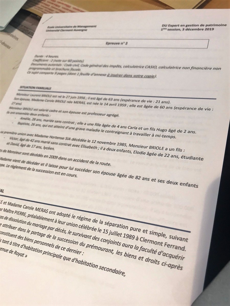 AUREPClermont's tweet photo. Examen n°2 @AUREPClermont c'est parti!!!! Durée 4 heures.
#AUREP #Examen #CGP #Clermont  #GpeEte #Paris1 #Paris2 #Paris3 #Lyon #LaRochesurYon #Lille #ECP  #Inafon #Aix  #Notaires #Réinscrits https://t.co/UTQ9oQZsfn