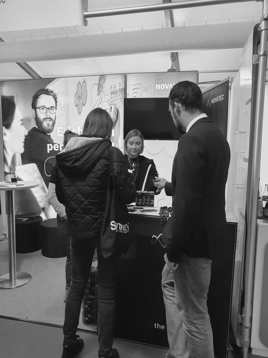 novatecgmbh's tweet photo. Auf der #Bonding #Firmenkontaktmesse in #Berlin am 27. November 2019 erfuhren die Studierenden, was sich hinter unserem #perfectflow verbirgt 😊 #bondingFirmenkontaktmesse #teamnovatec #Recruiting #Karriere #Jobwall #SpeedDating – https://t.co/fTppVszAt6 https://t.co/GCk2Bw1qQt