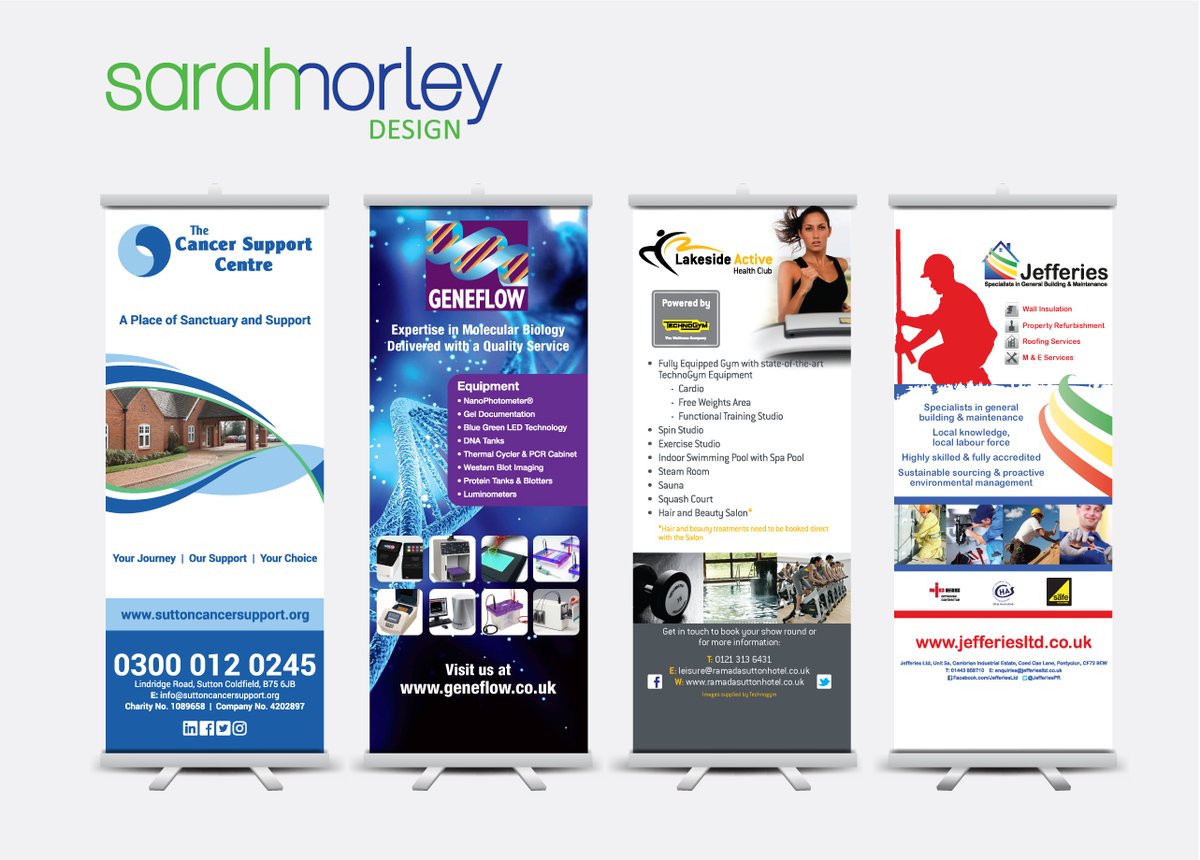 Do you attend a lot fo networking groups or speak at events? Why not have a bespoke pull-up banner designed to showcase your business to your potential clients.